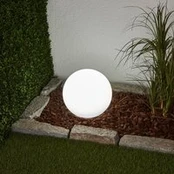 "Lindby" LED saulės lempa "Lago", Ø 25 cm, gaublys, įžeminimo smaigalys,