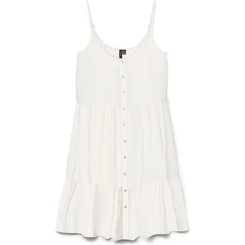 Mini suknelė moterims, Balta, Bumpy short singlet dress