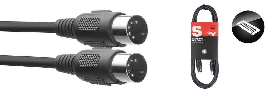 MIDI laidas Stagg SMD2 E, 2m