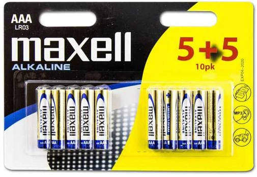 Maxell AA, Single-use battery, Alkaline, Multicolour, 14 mm, 14 mm, 50 mm