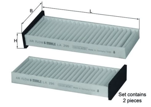 Filtras, salono oras KNECHT LA 296/S