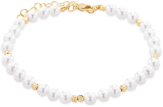Troli Elegantiška apyrankė su sintetiniais perlais VSB0179G