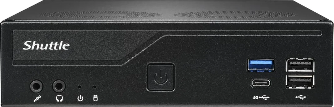 Stacionarus kompiuteris Shuttle Barebone slim DH610V2 Intel/DDR5/juodas