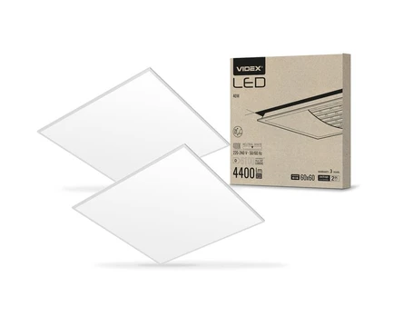Panel LED 40W, 5100Lm 4000K (595x595x28mm) Videx, 2 vnt.