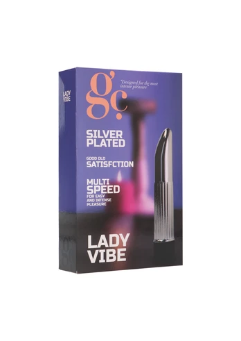 Gc By Shots Lady Vibe Chrome Sidabrinis Multi-Speed Intimate Device by Shots Toys
