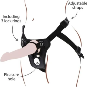 GET REAL - Juodas Strap-On Diržas