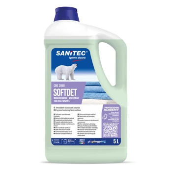 Audinių minkštiklis Sanitec SOFTDET White Musk, 5L (2)