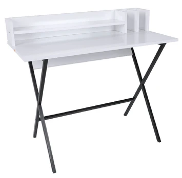 Stalas Kalune Design Steyr, baltas/juodas