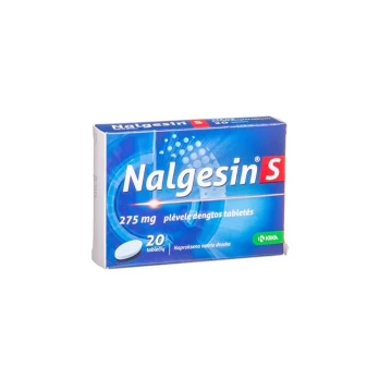 NALGESIN S 275 mg plėvele dengtos tabletės N20