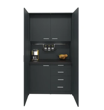 Mini biuro virtuvėlė Ergostock Graphite Black
