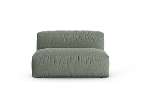Modul Armless, "Martina", 1 Seat, 132x120x75, Moss Green