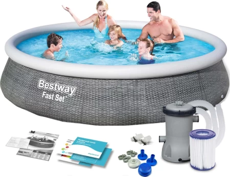 „Bestway“ plėtros baseinas greitas 396 cm 9in1 (57376)