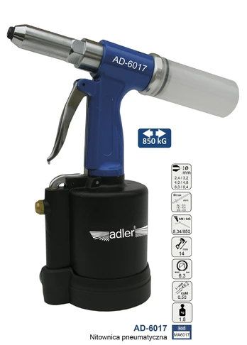 ADLER NITOWNICA pneumatinis AD-6017