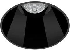 6W LED užglaistomas šviestuvas SHOT LIGHT S, juodas, 3000K