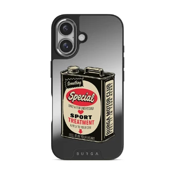 Fuel - iPhone 16 Case, Elite Mirror Dark (MagSafe) / Silver