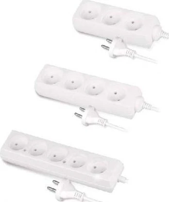 AW-Tools AWTOOLS HOME PLATINIMO KABELIS BALTA BE ĮŽEMINIMO 4 - LIZDAI 3,0 m