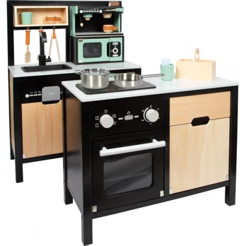 Industrial Play Kitchen with Kitchen Island