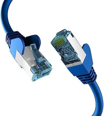 EFB RJ45 PATCHKABEL mit CAT7 ROHKABEL BLAU 0,25m