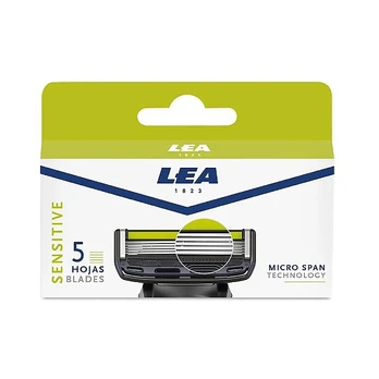 LEA SENSITIVE 5 BLADE keičiamosios skustuvo galvutės (5 vnt.)