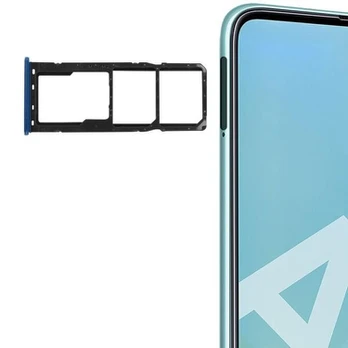 Kortelių dėklas – Samsung – Galaxy A51 – 2x Nano SIM – Micro SD – mėlynas