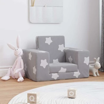 Vaikiška sofa-lova CFE21959, 52x38x34 cm, pilka
