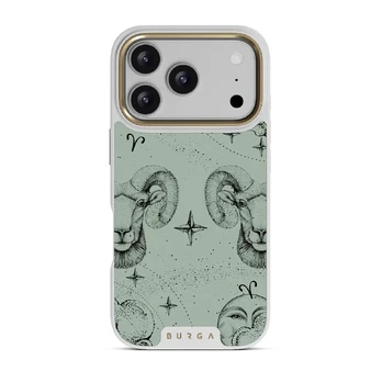 Aries - iPhone 17 Pro Case, Elite Light (MagSafe) / Gold / Turquoise