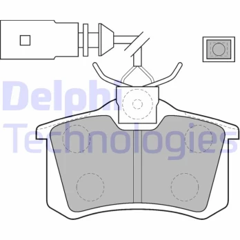 DELPHI LP1556 Brake pad set