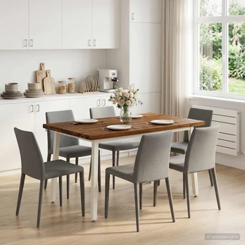 Kvadratinis valgomojo stalas 120 x 90 x 75 cm