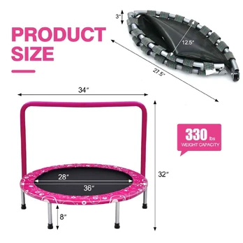Bonideco Select Mini batutas 92x80,5cm., juodos/rožinės spalvos