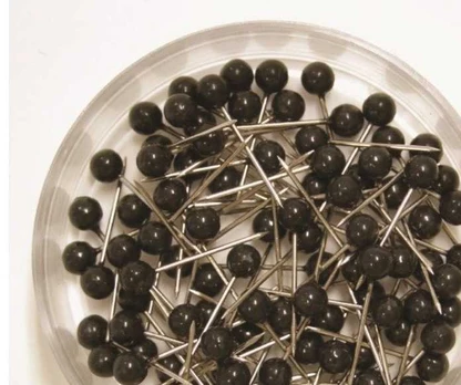 Büngers Kortnål 20mm sort (100)