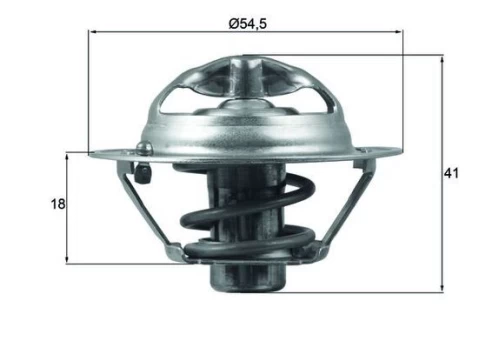 Termostatas, aušinimo skystis MAHLE TX 162 82 D
