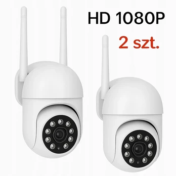 2 x Ip sukama kamera, lauko, vidaus, balta su sieniniu montavimu