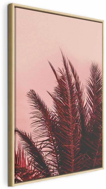 Artgeist Paveikslas - Palm Trees at Sunset (1 Part) Vertical