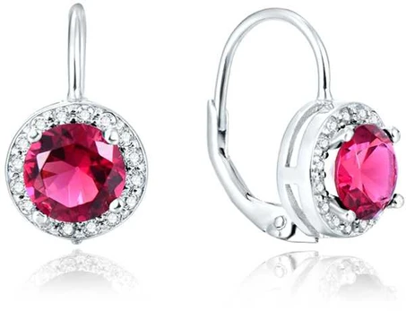 Beneto Sidabrinis Glittering Earrings AGUC1158