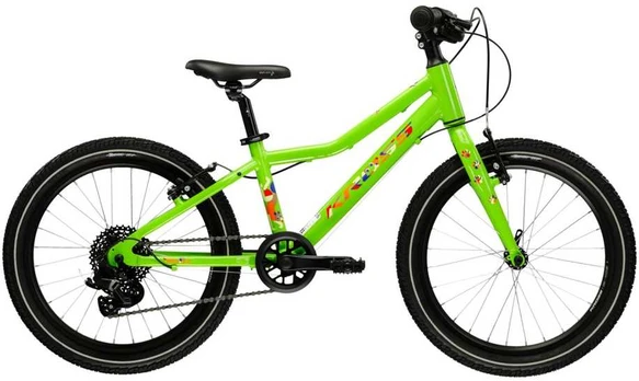 KROSS Level Mini 3.0 Light / Žalias-Oranžinis Gloss / vaikiškas dviratis (20")