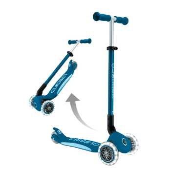 GLOBBER paspirtukas Elite Lights, mėlynas, 439-601-3