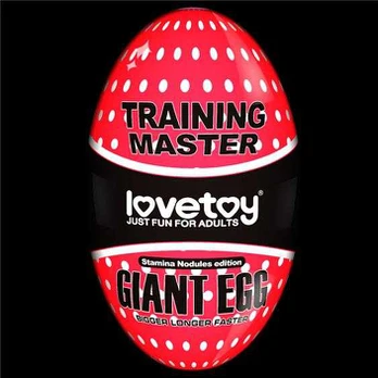 LOVETOY Giant Egg Masturbator Raudona