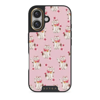 Maneki Neko - iPhone 16 Case, Elite Dark (MagSafe) / Gold