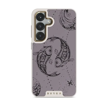 Pisces - Samsung Galaxy S25 Case, Elite Light (Magnetic) / Gold / Purple