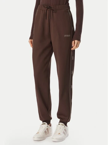 Guess Sportinės kelnės V5BB23 KCX22 Ruda Regular Fit