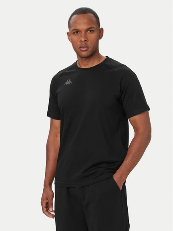 Kappa Marškinėliai 34258SW Juoda Regular Fit