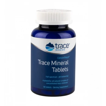 Trace Minerals ConcenTrace Trace Mineral Tablets Joninių mineralų tabletės, 90 tablečių