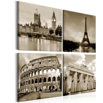 Artgeist Paveikslas - European Capitals 90x90