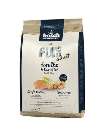 BOSCH Plus su upėtakiu ir bulvėmis 1 kg