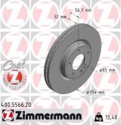 Stabdžių diskas ZIMMERMANN 400.5566.20 kaina