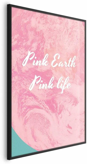 Artgeist Plakatas - Rožinė Earth, Rožinė Life