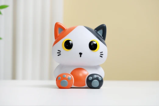 Itotal - Night Light - Orange Cat - 18 × 15 × 12.5 cm