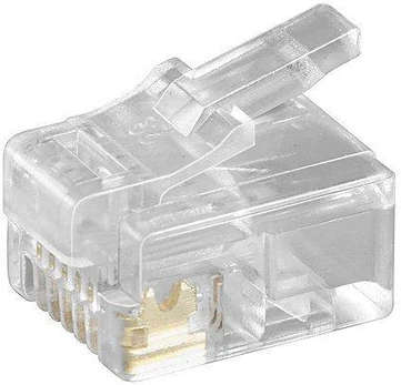MicroConnect RJ12 modulinis kištukas, 10vnt. (KON502-10R)