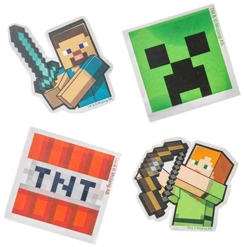 MINECRAFT, 4-pack erasers in box