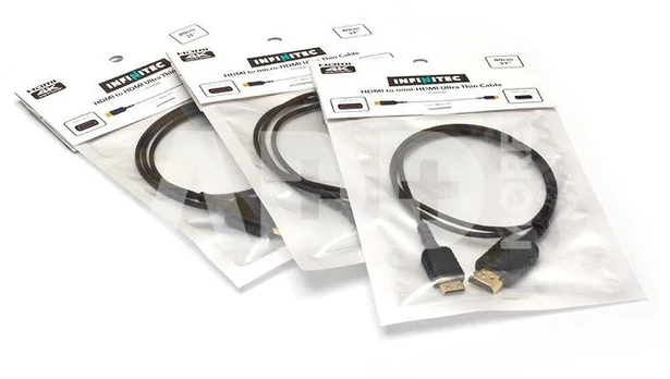 HDMI TO Mini HDMI ultra thin flixible 4K cable, 50CM